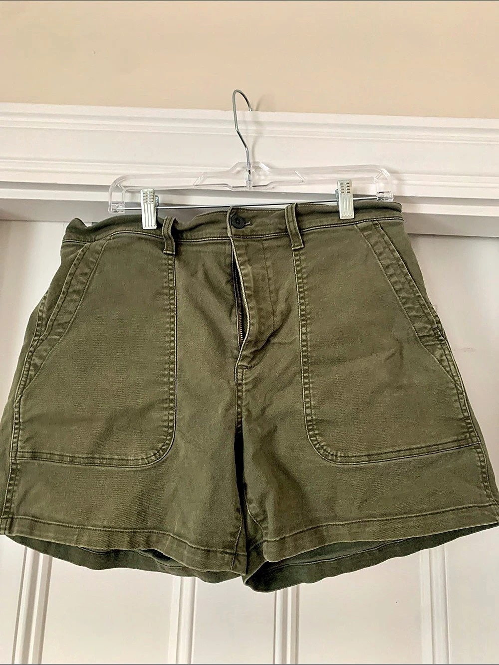 Madewell The Perfect Vintage Utility Short Green Waist 31